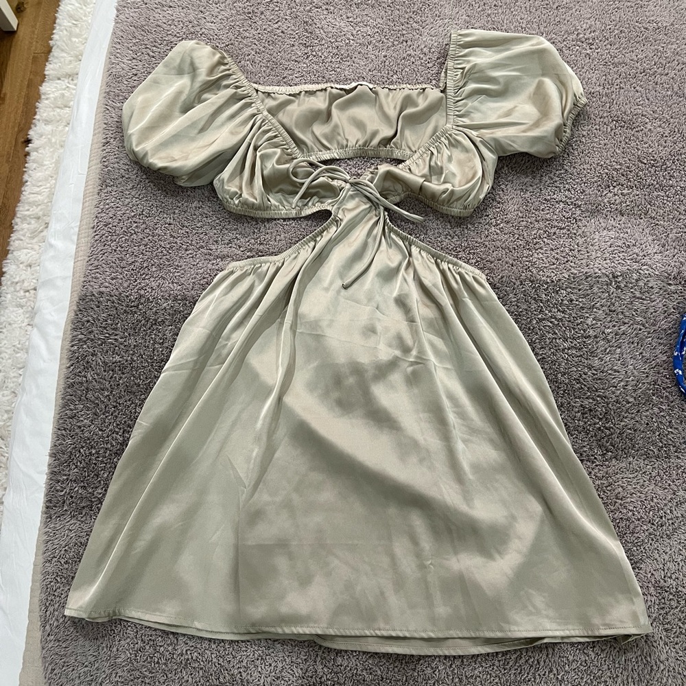 Satin mini dress